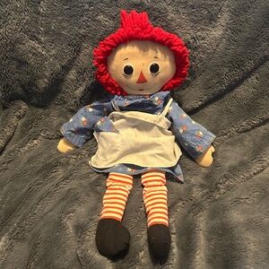 😉Bundle Days😉 Vintage Raggedy Ann Plush Doll 19” Tall 1980s